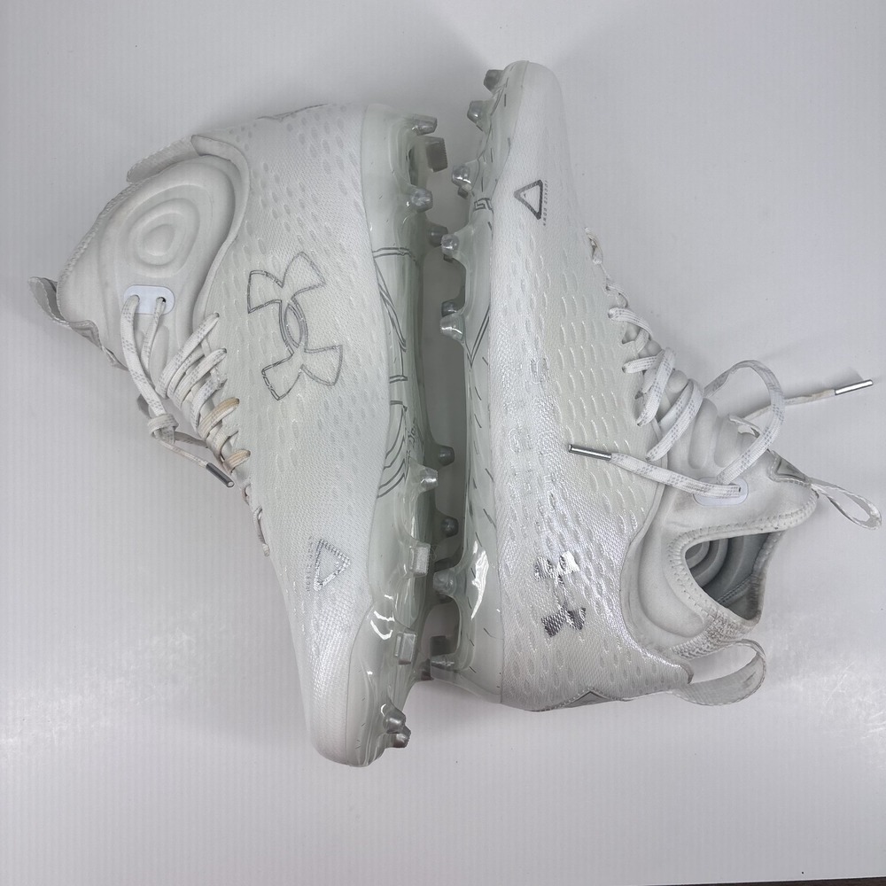 Under Armour Spotlight Lux MC 2.0 Football Cleats Men's US 13 White‎ Lightweight - Picture 5 of 16